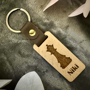 Sakkbábús egyedi fa kulcstartó névvel � Király, Királynő vagy 2 az 1-ben - táska & tok - kulcstartó & táskadísz - kulcstartó - Meska.hu