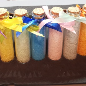 Mini fürdősó - köszönőajándék 7 cm - szépségápolás - szappan & fürdés - fürdősó, fürdőgolyó, habfürdő - Meska.hu