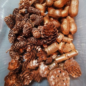 Bronz színű termés csomag 150 g dekoráció karácsony díszítés dísz asztalidísz dekor - diy (csináld magad) - egységcsomag - Meska.hu