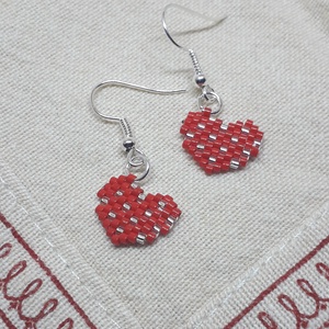Valentin Szivecske fülbevaló - ékszer - fülbevaló - pötty fülbevaló - Meska.hu
