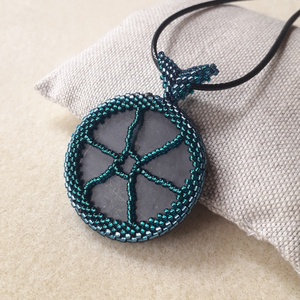 Gomb Cabochon medál - ékszer - nyaklánc - medál - Meska.hu