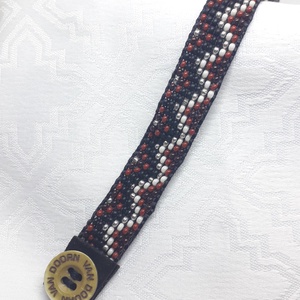 Barna mintás gyöngyszövött karkötő - ékszer - karkötő - gyöngyös karkötő - Meska.hu