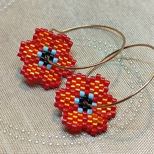 Nefelejcs - ékszer - fülbevaló - lógó fülbevaló - Meska.hu