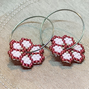 Nefelejcs - ékszer - fülbevaló - lógó fülbevaló - Meska.hu