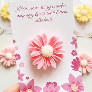 Köszönőkártya illatviasz virággal - Pedagógusnapra - otthon & életmód - gyertya, illat, aroma - illatviasz - Meska.hu