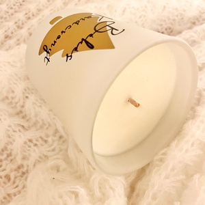 Békés Karácsonyt � illatgyertya, gyufás üvegcsével - otthon & életmód - gyertya, illat, aroma - gyertya - Meska.hu