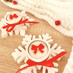 Karácsonyi mécsestartó ajándékcsomag - illatmécsessel, Otthon & Életmód, Gyertya, illat, aroma, Mécses és mécsestartó, , MESKA