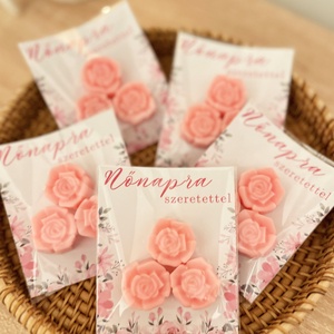 Rózsa formájú illatviasz Nőnapra - otthon & életmód - gyertya, illat, aroma - illatviasz - Meska.hu