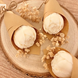 Bazsarózsa formájú szálas illatviasz - otthon & életmód - gyertya, illat, aroma - illatviasz - Meska.hu