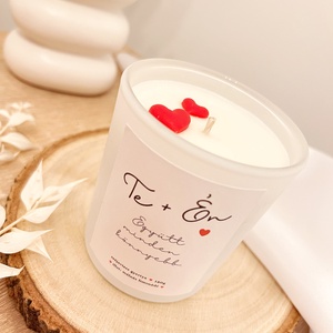 Személyre szabható Valentin-napi illatgyertya - otthon & életmód - gyertya, illat, aroma - gyertya - Meska.hu