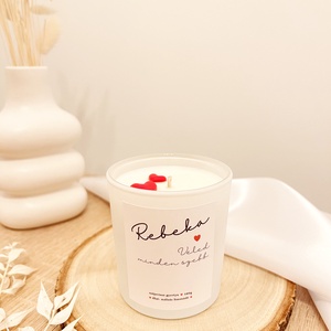 Személyre szabható Valentin-napi illatgyertya - otthon & életmód - gyertya, illat, aroma - gyertya - Meska.hu