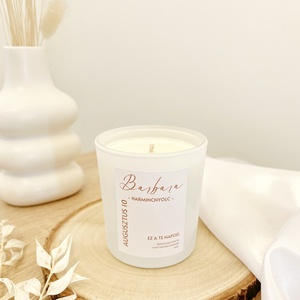 Születésnapi szójaviasz gyertya - otthon & életmód - gyertya, illat, aroma - gyertya - Meska.hu