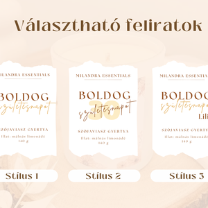 Születésnapi szójaviasz gyertya - otthon & életmód - gyertya, illat, aroma - gyertya - Meska.hu