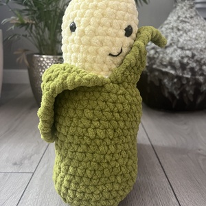 Új 1db egyedi horgolt kukorica plüss zsenília fonalból, Játék & Sport, Plüssállat & Játékfigura, Plüss zöldség, gyümölcs, , MESKA
