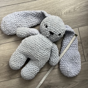 Új egyedi 1db horgolt nagy fülű nyuszi plüss - játék & sport - plüssállat & játékfigura - nyuszi - Meska.hu