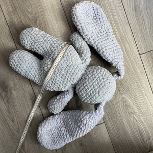 Új egyedi 1db horgolt nagy fülű nyuszi plüss - játék & sport - plüssállat & játékfigura - nyuszi - Meska.hu