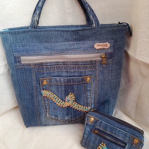 Farmertáska neszeszerrel - Meska.hu