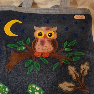 Bagoly kedvelőknek - táska & tok - kézitáska & válltáska - belső rendező - Meska.hu