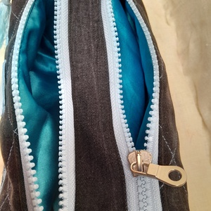 Neszeszer két fakkos világoskék - táska & tok - neszesszer - Meska.hu