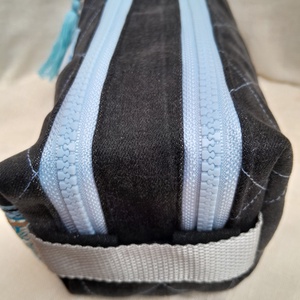 Neszeszer két fakkos világoskék - táska & tok - neszesszer - Meska.hu