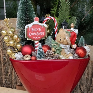 Karácsonyi asztaldísz - karácsony - adventi díszek - adventi asztaldísz - Meska.hu