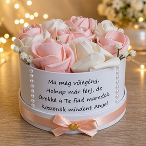 Szülőköszöntő virágbox , Esküvő, Emlék & Ajándék, Szülőköszöntő ajándék, Virágkötés, MESKA