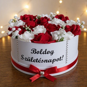 Boldog születésnapot virágbox - Meska.hu
