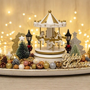 Karácsonyi asztaldísz körhintás - karácsony - adventi díszek - adventi asztaldísz - Meska.hu