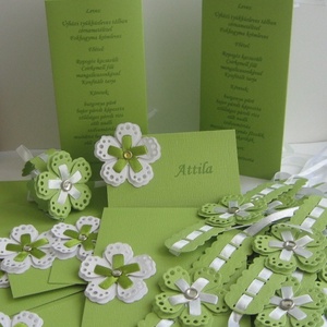 Menükártya -  esküvőre és egyéb rendezvényekre -  - Meska.hu