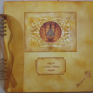  Végtelen történet - emlékmegőrző album  - házépítésről, lakásátadásról -(tégla domborminta) -egyedi termék - örök emlék - otthon & életmód - papír, írószer - album & fotóalbum - Meska.hu