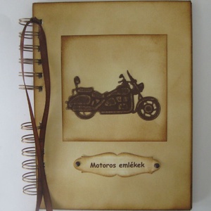 Motoros album - születésnapi ajándék - örök emlék - emlékmegőrző - rendezvények - találkozók - versenyek - otthon & életmód - papír, írószer - album & fotóalbum - Meska.hu