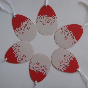 Húsvét - ajándékkísérő nyuszi dombormintával -  asztaldísz , dekoráció, csoportajándék - emlék - egyedi termék - otthon & életmód - papír, írószer - ajándékozás kellékei - ajándékkísérő - Meska.hu