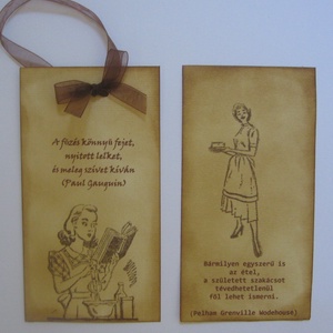 Osztálytalálkozóra, iskolásoknak, könyvimádóknak - könyvjelző dombormintával, idézettel, névfelirattal -  - Meska.hu