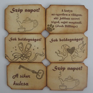 Hűtőmágnes -  bélyegzőmintával - focistáknak, barátoknak - céges rendezvények ajándékötlete - örök emlék - egyedi termék - otthon & életmód - papír, írószer - ajándékozás kellékei - ajándékkísérő - Meska.hu