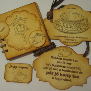 Teához - Nosztalgia idő  - barátnő - rendezvényajándék - emlékmegőrzőalbum - lánybúcsúra - teaidő -  együtt töltött idő - otthon & életmód - papír, írószer - album & fotóalbum - Meska.hu