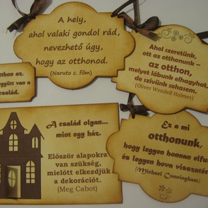 Tábla - felirattal -  családi ünnepekre, céges rendezvényekre, találkozókra, a mindennapokra - születésnap - házavató - otthon & életmód - vallás - házi áldás - Meska.hu