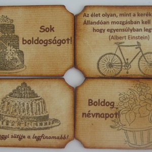 Téged hogy hívnak? - névre szóló hűtőmágnes - virágdíszítéssel - névnap dátummal -  - Meska.hu