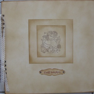 Emlékmegőrző album - lánybúcsúra, barátnődnek - családi ünnepek- kislány születésnap - emlék a jövőnek - gyermekkor, Otthon & Életmód, Papír, írószer, Album & Fotóalbum, Papírművészet, MESKA