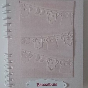 Babaalbum- keresztelőajándék -  keresztszülőknek - keresztszülőktől, 9 hónap eseményei - emlékmegőrzés 2 - otthon & életmód - papír, írószer - album & fotóalbum - Meska.hu