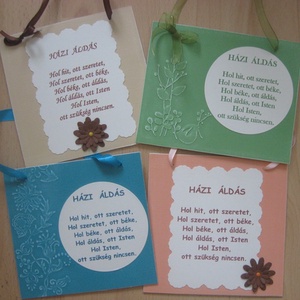 Házi áldás - esküvő - házassági évforduló - lakásavató - mindennapokra - örök emlék - egyedi termék -  - Meska.hu