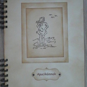 Emlék apának - szülőköszöntő ajándék - születésnapi album -  jókívánságkönyv - örök emlék - apák napja - apa és én , Otthon & Életmód, Papír írószer, Album & Fotóalbum, Papírművészet, MESKA