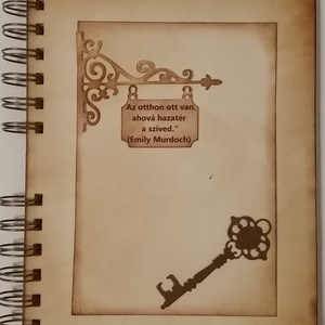Ajándékozz emléket! - album  (napló) - titoknapló - kulcs - emlékek és élmények - házépítés - lakásavató - örök emlék, Otthon & Életmód, Papír írószer, Album & Fotóalbum, Papírművészet, MESKA