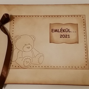 Óvodás emlékeim - album - Mackócsoport - maci a jelem - maciversek - üzenőfüzet - csoportajándék - örök emlék- egyedi - otthon & életmód - papír, írószer - album & fotóalbum - Meska.hu