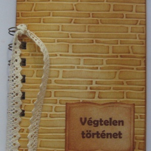  Végtelen történet - emlékmegőrző album  - házépítésről, lakásátadásról -(tégla domborminta) -egyedi termék - örök emlék - otthon & életmód - papír, írószer - album & fotóalbum - Meska.hu