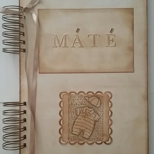 Emlék a jövőnek - Babaalbum - babaszületés - keresztelő - keresztszülők - egyedi termék-örök emlék - kisfiúnk született, Otthon & Életmód, Papír, írószer, Album & Fotóalbum, Papírművészet, MESKA