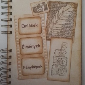 Virág helyett  dombormintás album- könyvjelző -  szülőköszöntő- anyák napja - kertem virágai - születésnap -  évforduló  - otthon & életmód - papír, írószer - album & fotóalbum - Meska.hu