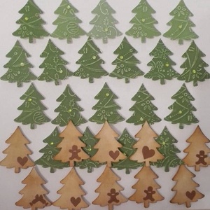 foglalva!!!Karácsonyi dombormintás fenyőfa - hűtőmágnes - ajándékkísérő - szeretteidnek, barátaidnak - csoportajándék -  - karácsony - karácsonyi ajándékozás - karácsonyi képeslap, üdvözlőlap, ajándékkísérő - Meska.hu