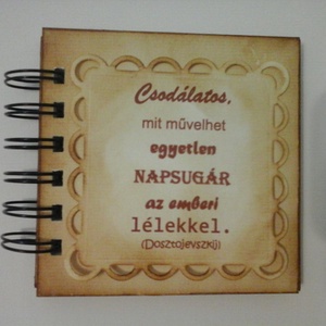 Mini album - idézet - szlogen -esemény - dátum - pozitív gondolat - logo - motiváció - örök emlék - rendezvényajándék., Otthon & Életmód, Papír, írószer, Album & Fotóalbum, Papírművészet, MESKA