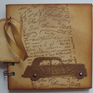 Autó - minialbum - emlékmegőrző - nosztalgia idő  - férfiaknak - legénybúcsú - autókedvelő - autós találkozók - egyedi - otthon & életmód - papír, írószer - album & fotóalbum - Meska.hu