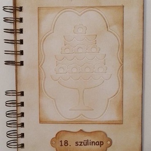Boldog 18. születésnapot! - emlékmegőrző  album - születésnap - örök emlék - egyedi- emlék a jövőnek-jókívánságkönyv, Otthon & Életmód, Papír írószer, Album & Fotóalbum, Papírművészet, MESKA